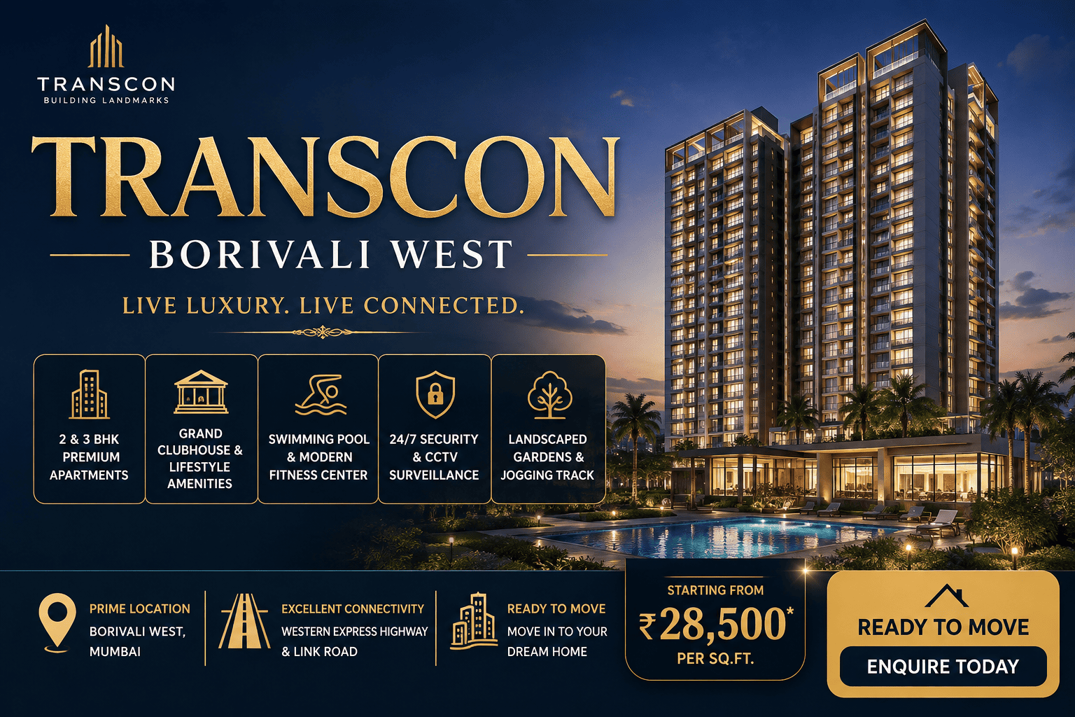 Transcon Borivali West - Luxury Apartments Borivali West