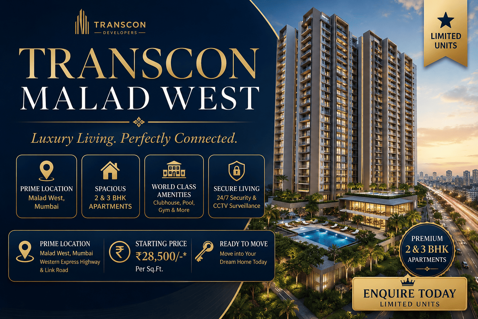 Transcon Malad West - Luxury Apartments Malad West